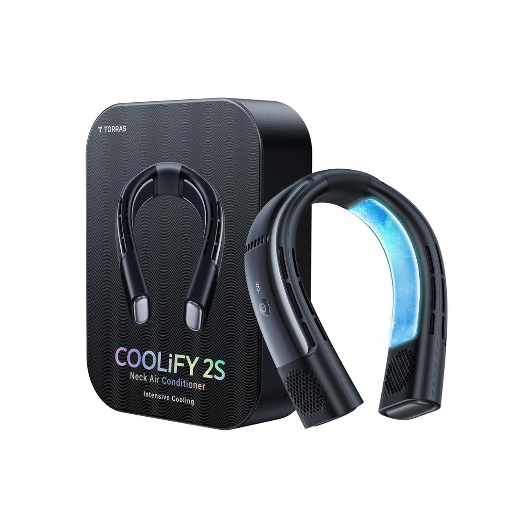 Aire acondicionado de cuello Torras COOLIFY 2S, enfría hasta 30 °F en 1S