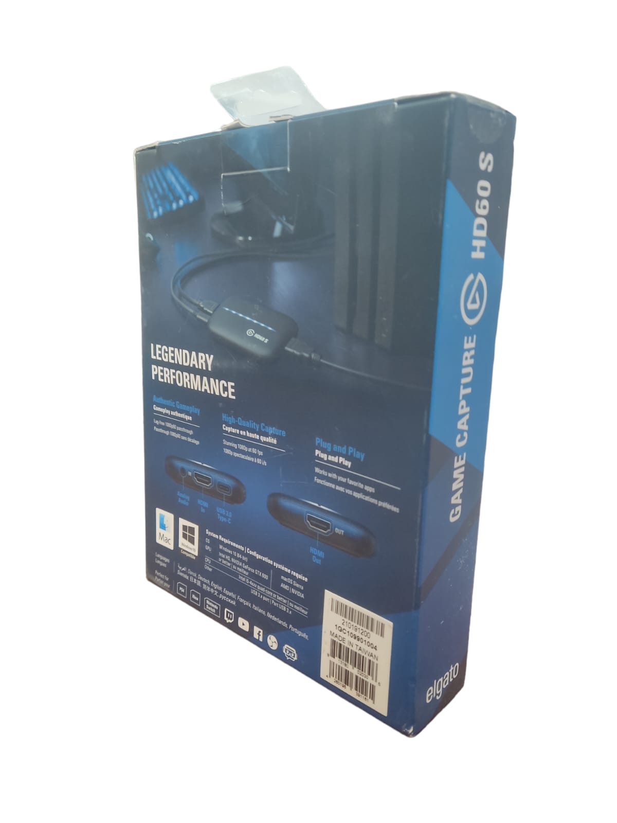 Elgato HD60 S – Video Capturadora Externa para Transmisión y Grabación  1080p60 / USB 3.0 / PC Stream – PCMIG